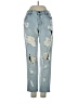 Melville 100% Cotton Hearts Blue Jeans Size 24 waist - photo 1