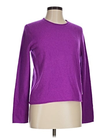 Aqua Cashmere Pullover Sweater (view 1)