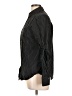 Max Studio 100% Cotton Stripes Black Long Sleeve Button-Down Shirt Size L - photo 5