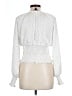 Express Outlet 100% Polyester White Long Sleeve Blouse Size L - photo 2