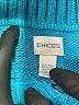 Chico's 100% Cotton Teal Pullover Sweater Size Med (1) - photo 7