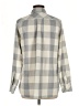 Vineyard Vines 100% Polyester Checkered-gingham Gray Long Sleeve Blouse Size 8 - photo 2