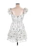 Alice + Olivia 100% Polyester Floral White Cocktail Dress Size 14 - photo 2