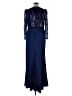 Mac Duggal 100% Polyester Blue Cocktail Dress Size 16 - photo 2