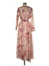 Alexa B 100% Polyester Floral Tan Casual Dress Size 6 - photo 2