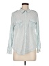 Joie 100% Cotton Stripes Blue Long Sleeve Button-Down Shirt Size M - photo 1