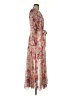 Alexa B 100% Polyester Floral Tan Casual Dress Size 6 - photo 4