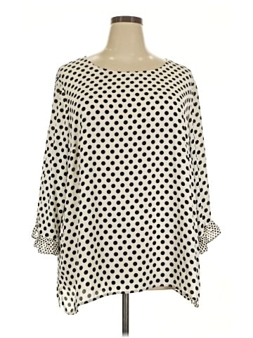 Rose + Olive 3/4 Sleeve Blouse (view 1)