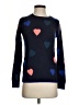 Boden Hearts Blue Pullover Sweater Size S - photo 1