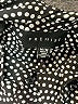 PREMISE Polka Dots Black Short Sleeve Blouse Size M - photo 7
