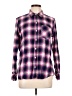 Gap Plaid Purple Long Sleeve Button-Down Shirt Size L - photo 1