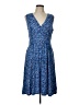 L.L.Bean Paisley Blue Casual Dress Size L - photo 1