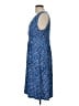 L.L.Bean Paisley Blue Casual Dress Size L - photo 5