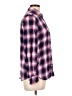 Gap Plaid Purple Long Sleeve Button-Down Shirt Size L - photo 4