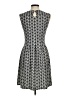 Max Studio Chevron-herringbone Gray Casual Dress Size M - photo 2