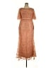 Mac Duggal 100% Polyester Brown Cocktail Dress Size 18 - photo 1