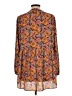 DR2 100% Polyester Orange Long Sleeve Blouse Size L - photo 2