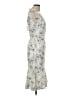 Current Air 100% Polyester Silver Cocktail Dress Size M - photo 4