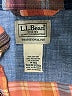 L.L.Bean Plaid Orange Long Sleeve Button-Down Shirt Size M - photo 7