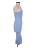 Zara Solid Blue Cocktail Dress Size M - photo 4