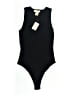 Happily Grey 100% Polyester Black Bodysuit Size L - photo 1