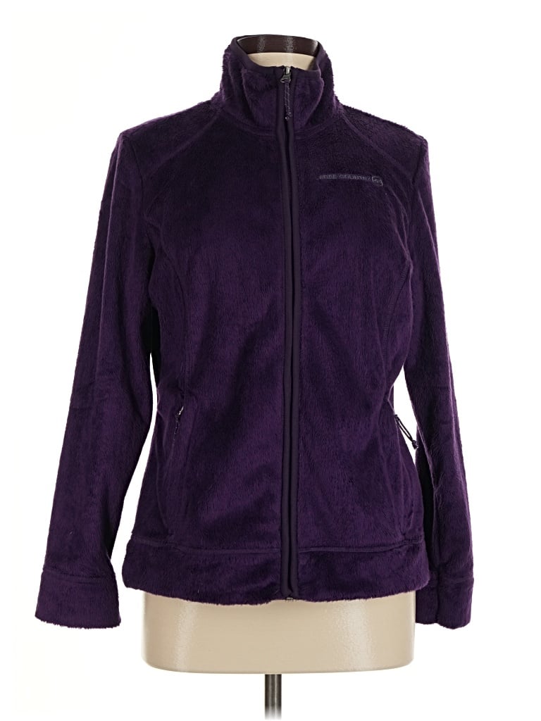 Pre-owned Free Country Fleece Jacket In Purple