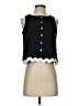 Zaful 100% Polyester Black Sleeveless Blouse Size S - photo 1