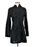 Max Studio 100% Linen Black Trenchcoat Size XS - photo 1