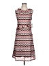 SLNY Chevron-herringbone Pink Casual Dress Size 10 - photo 1