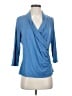 Talbots Blue 3/4 Sleeve Top Size S (petite) - photo 1