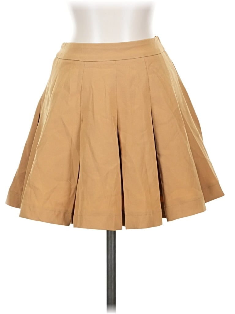 Pre-owned Privy Formal Skirt In Tan