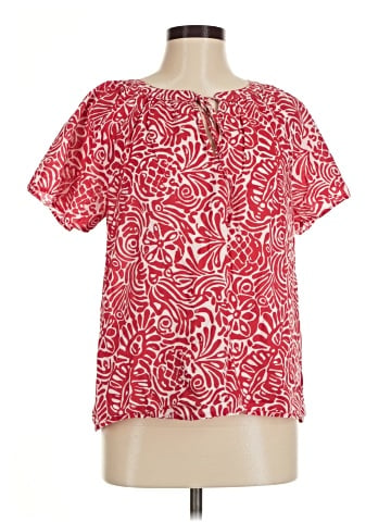 Ann Taylor LOFT Outlet Short Sleeve Blouse (view 1)