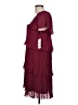 DKNY 100% Polyester Burgundy Cocktail Dress Size 10 - photo 5