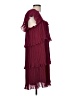 DKNY 100% Polyester Burgundy Cocktail Dress Size 10 - photo 4