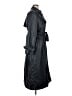 Jason Wu 100% Polyurethane Black Trenchcoat Size XL - photo 4