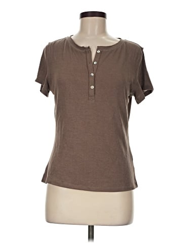 Mia Joy Short Sleeve Henley (view 1)