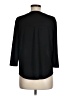 Cover Stitched Black 3/4 Sleeve Top Size M - photo 2