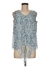 Roz & Ali 100% Polyester Teal Sleeveless Blouse Size M - photo 1