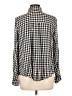 ABound 100% Rayon Checkered-gingham Black Long Sleeve Button-Down Shirt Size L - photo 2
