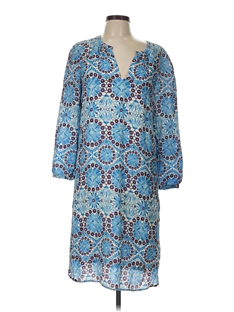 Pre-owned Tory Burch Casual Dress In Blue
