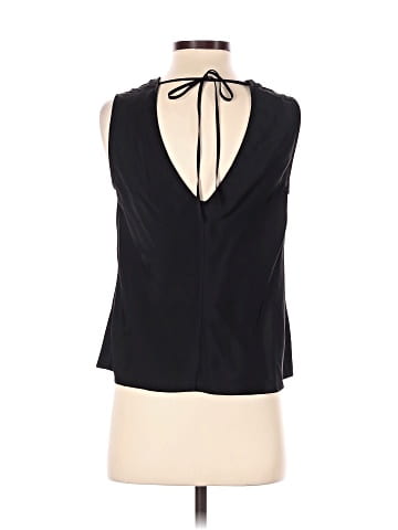 Intermix Sleeveless Silk Top (view 2)