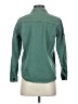 Forever 21 100% Cotton Green Teal Long Sleeve Button-Down Shirt Size S - photo 2