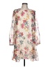 Ann Taylor LOFT 100% Polyester Floral Ivory Casual Dress Size 10 - photo 1