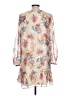 Ann Taylor LOFT 100% Polyester Floral Ivory Casual Dress Size 10 - photo 2