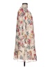 Ann Taylor LOFT 100% Polyester Floral Ivory Casual Dress Size 10 - photo 4
