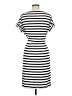Chaps Stripes White Casual Dress Size M - photo 2