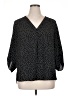 Primark Polka Dots Black 3/4 Sleeve Blouse Size 14 - photo 1