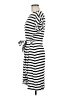 Chaps Stripes White Casual Dress Size M - photo 5