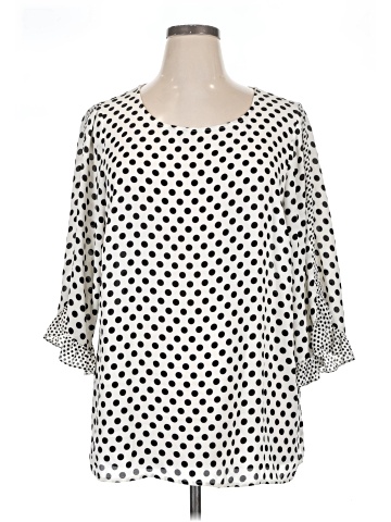Rose + Olive 3/4 Sleeve Blouse (view 1)