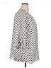 Rose + Olive 100% Polyester Polka Dots White 3/4 Sleeve Blouse Size 1X - photo 4